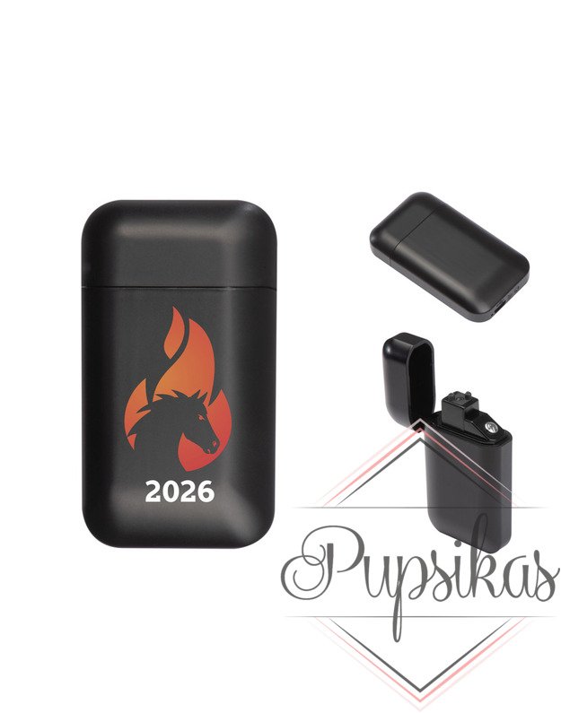 Pakraunamas USB žiebtuvėlis su arkliu „2026“