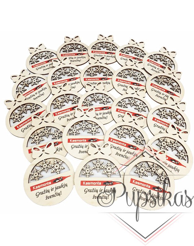 Kalėdinis žaisliukas (Su jūsų įmonės logotipu) 10