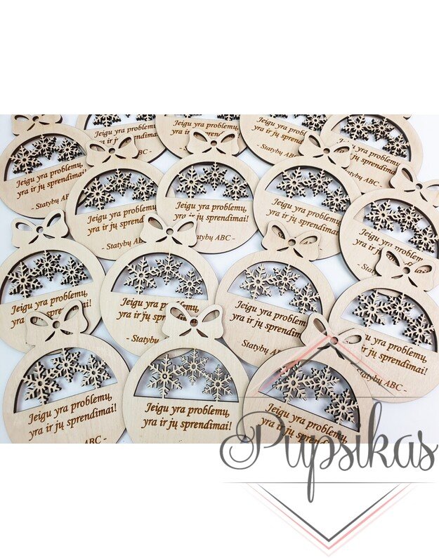 Kalėdinis žaisliukas (Su jūsų įmonės logotipu) 8