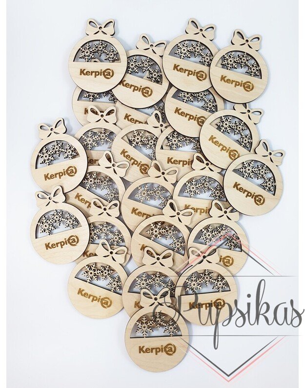 Kalėdinis žaisliukas (Su jūsų įmonės logotipu) 3