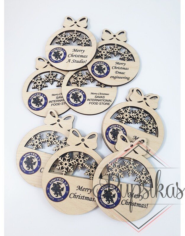 Kalėdinis žaisliukas (Su jūsų įmonės logotipu) 2