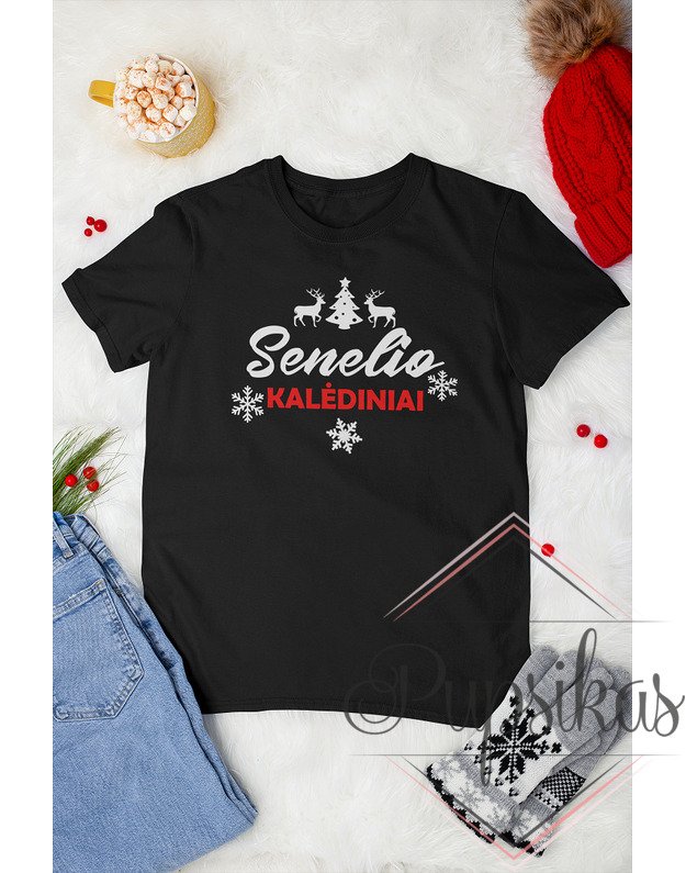 Vyriški marškinėliai „Senelio kalėdiniai“