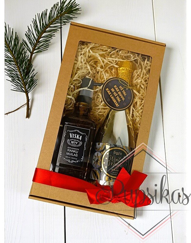 Dovanų rinkinys su rankų muilu ir dušo žele