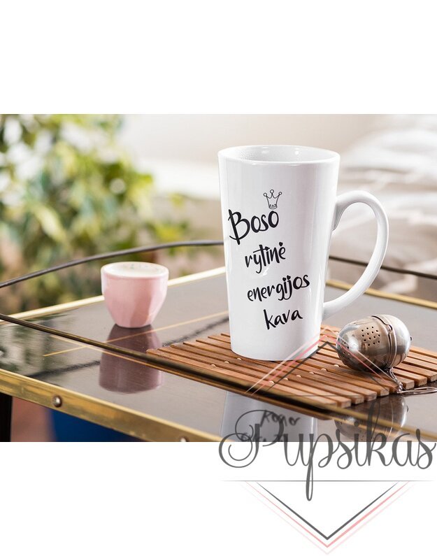 Latte puodelis „Boso rytinė energijos kava“