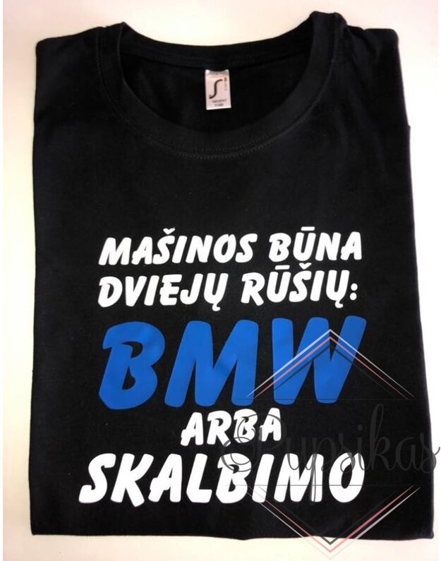 Juodi marškinėliai BMW