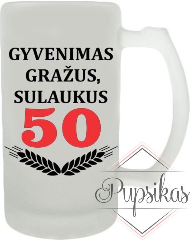 BOKALAS „GYVENIMAS GRAŽUS SULAUKUS 50“