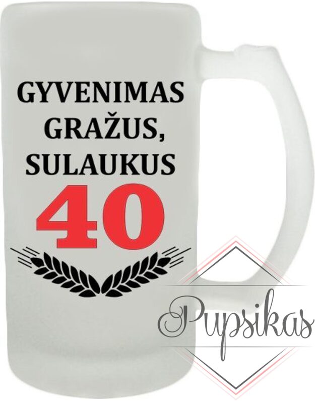 BOKALAS „GYVENIMAS GRAŽUS SULAUKUS 40“