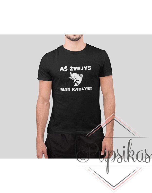Vyriški marškinėliai „AŠ ŽVEJYS“