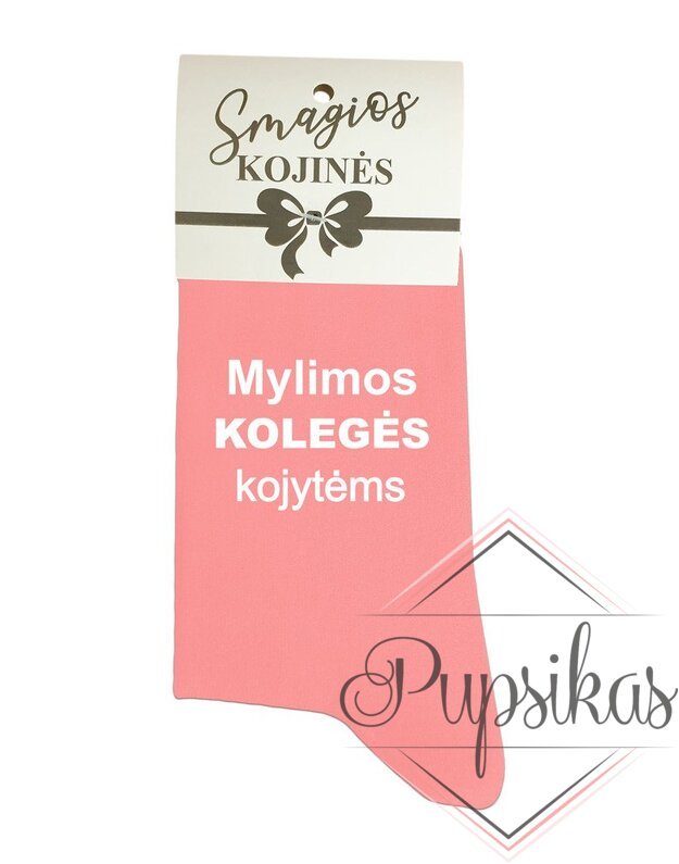 Moteriškos kojinės „Mylimos KOLEGĖS kojytėms“