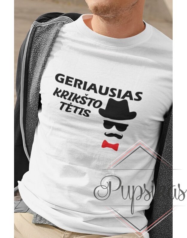 VYRIŠKI MARŠKINĖLIAI „GERIAUSIAS KRIKŠTO TĖTIS“