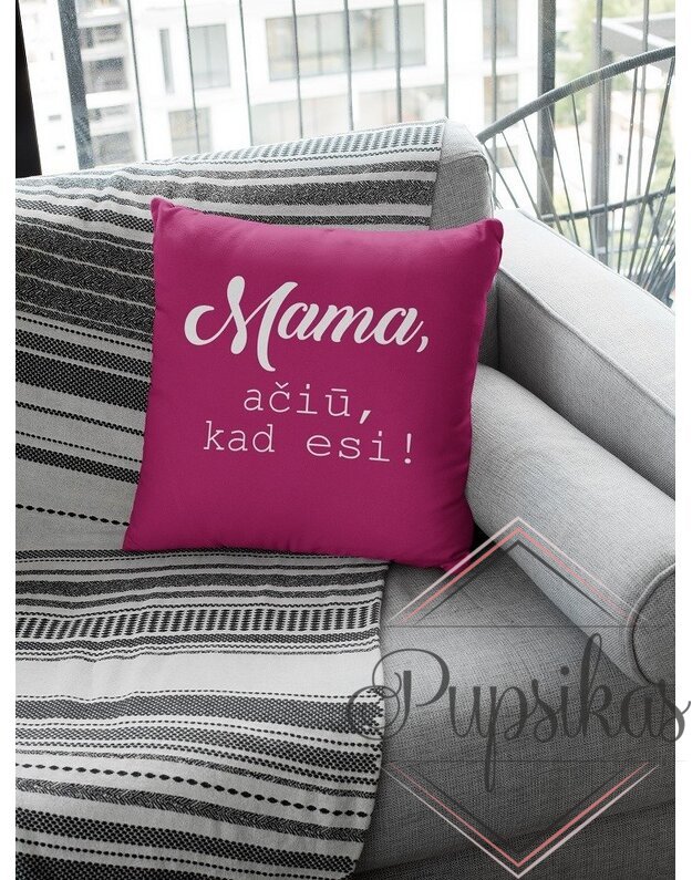Rožinė pagalvėlė mamai