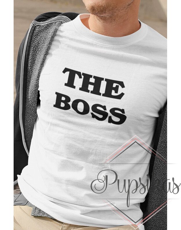 Vyriški marškinėliai „The boss“