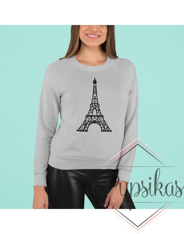Moteriškas džemperis be gobtuvo „Eifelio bokštas“