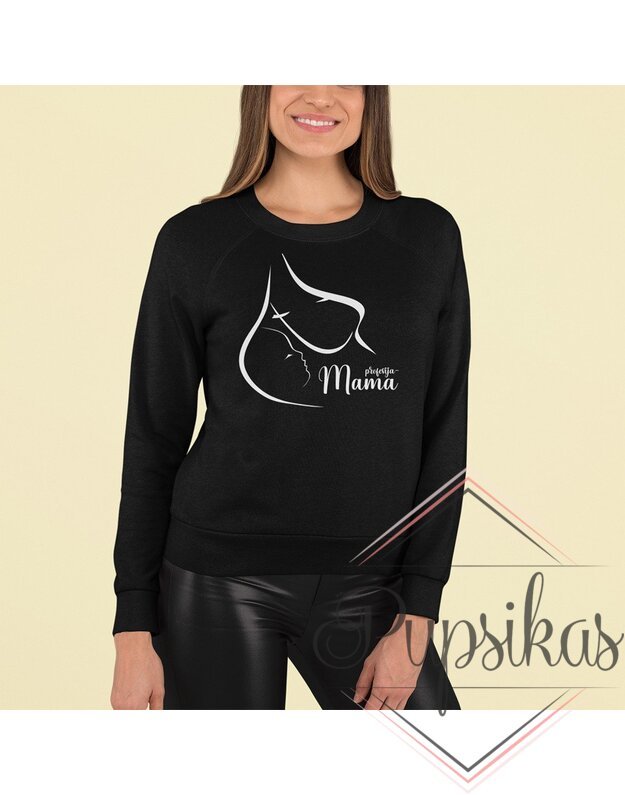 Moteriškas džemperis be gobtuvo „profesija-Mama“