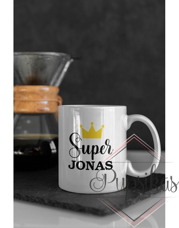 Standartinis puodelis „Super JONAS“