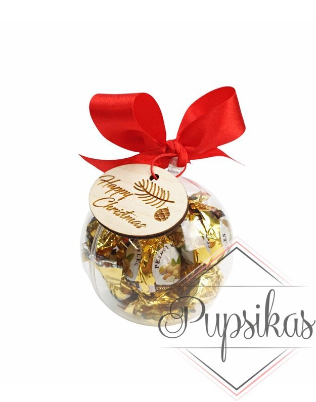 Šokoladiniai saldainiai Burbule „Happy Christmas“