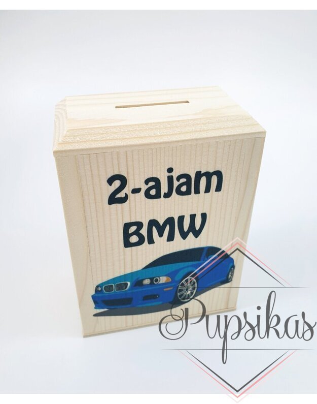 Medinė taupyklė „2-ajam BMW“