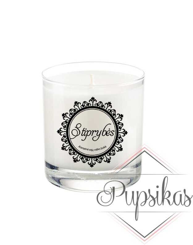Aromaterapinė sojų vaško žvakė „Stiprybės“