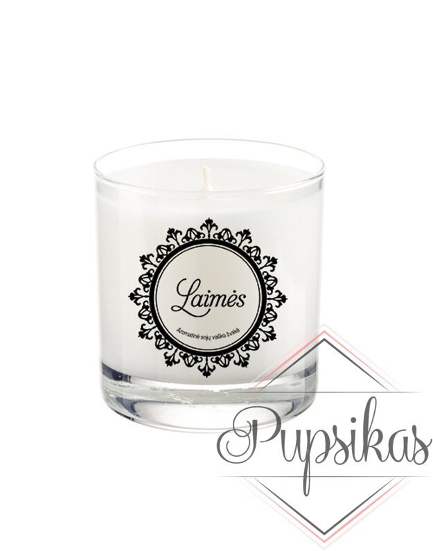 Aromaterapinė sojų vaško žvakė „Laimės“