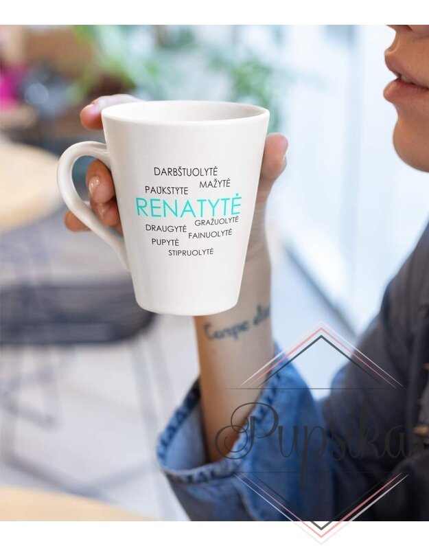 Latte puodelis "Renatytė"