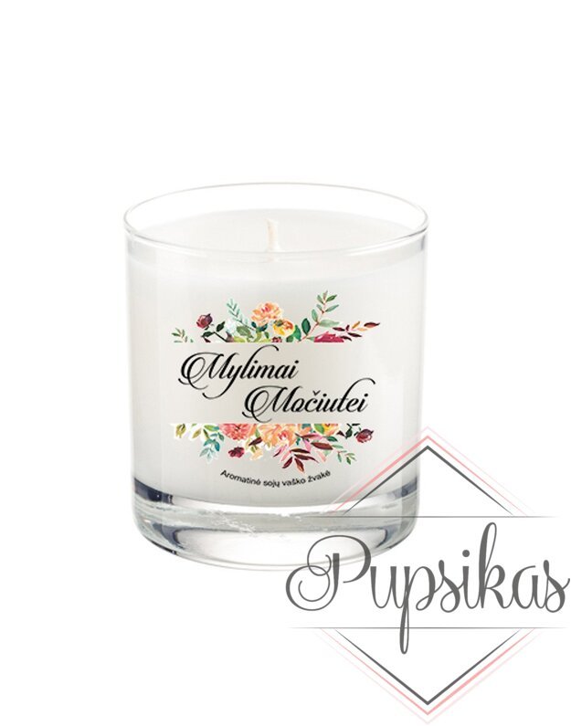 Aromaterapinė sojų vaško žvakė „Mylimai močiutei“