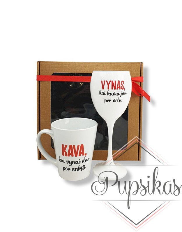 DOVANŲ RINKINYS „VYNUI IR KAVAI“